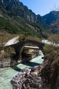 旅行 村庄 假期 美丽的 岩石 森林 徒步旅行 流动 公园