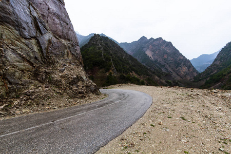 美丽的 假期 自然 汽车 风景 旅行 夏天 公路 天空 旅游业