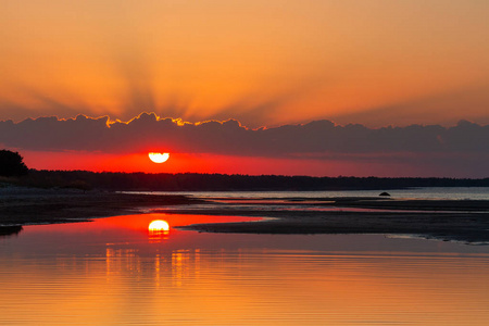 太阳 颜色 早晨 海岸 日出 自然 场景 美丽的 季节 夏天