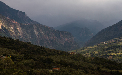 岩石 日落 风景 古老的 夏天 山谷 森林 旅游业 国家的