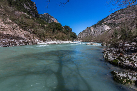 地标 峡谷 夏天 岩石 公园 国家的 天空 希腊 海滩 海岸