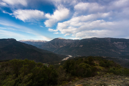 美丽的 森林 全景图 小山 岩石 风景 自然 欧洲 旅行