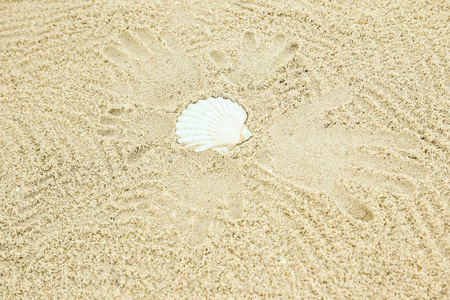 自然背景下海沙上美丽的图案
