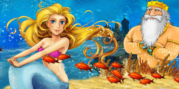 美人鱼与王子图片