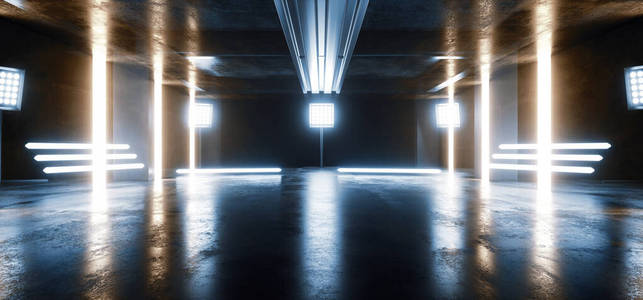 未来科幻隧道走廊走廊地下车库图片