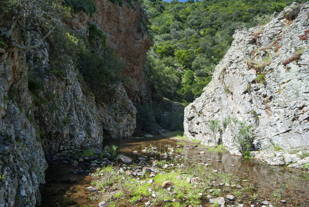 撒丁岛 峡谷 风景 岩石 自然