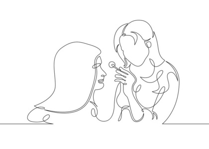 化妆背景,美女造型师几位造型师在美容院为不同年龄
