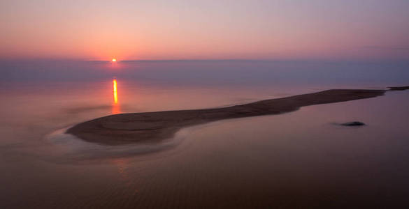 早晨 自然 旅行 海滩 反射 黎明 海岸 地平线 夏天 风景