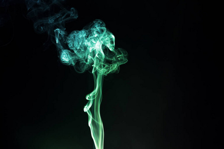 香棒 运动 美丽的 石灰 熏香 薄雾 香烟 曲线 旋转 神秘