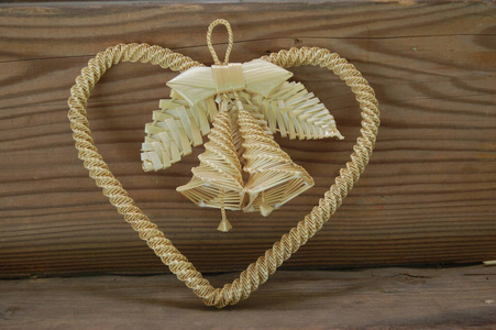 传统秸秆制品.乌克兰.照片