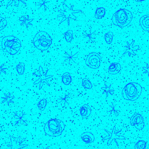 手绘蓝色雪花圣诞无缝拍打