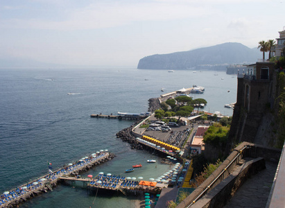 美丽的 风景 自然 假日 旅行 天空 意大利 地中海 海岸