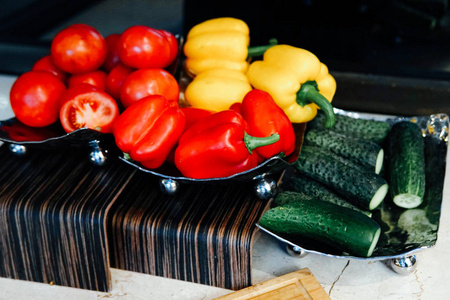 新鲜蔬菜是餐馆厨房里的健康食品