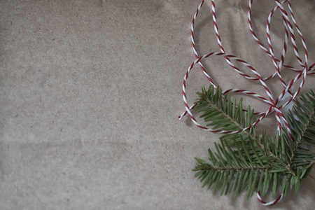 复制空间 松木 庆祝 特写镜头 墙纸 圣诞节 丝带 礼物