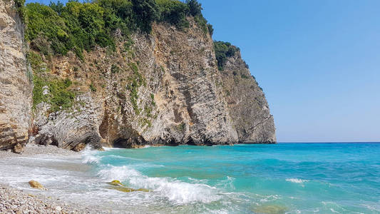 岩石 海景 海滩 旅行 亚得里亚海 自然 海湾 斯特凡 夏天