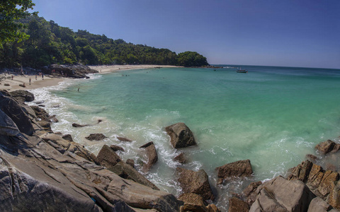 Phuket, Thailand. Freedom beach on a sunny day. 