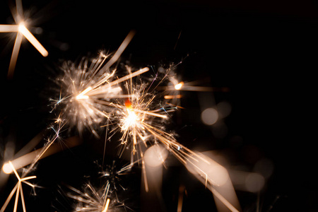 Burning sparkler 