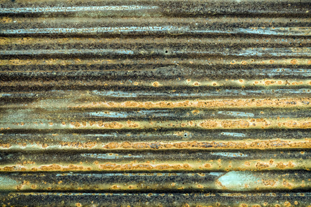 老铁墙老锈锌墙面镀锌,铁皮墙板复古纹理背景照片