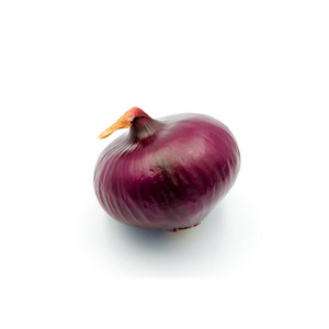 Fresh onion red isolated on the white background. 