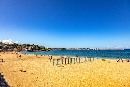 海滨 海洋 太阳 度假者 假期 风景 大西洋 假日 巴斯克语