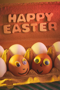复制 传统 特写镜头 庆祝 假日 鸡蛋 横幅 招呼 铭文