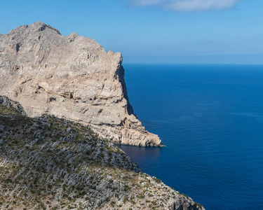The beautiful coast shore of the island Mallorca in spain 
