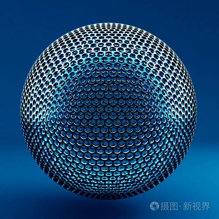 抽象的背景球体形状三维插图三维渲染