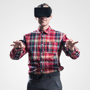 商人 游戏 面具 虚拟现实 现实 装置 模拟 头戴式耳机