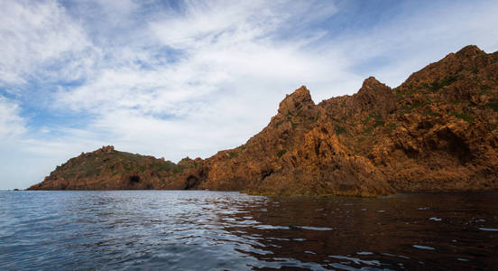 风景 太阳 海洋 夏天 假期 假日 美丽的 海景 海湾 旅行