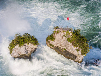 流动 岩石 瀑布 瑞士人 环境 瑞士 莱茵河 开销 流动的