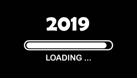 进度条快到除夕了.黑色插图,2019白色装载文本照片