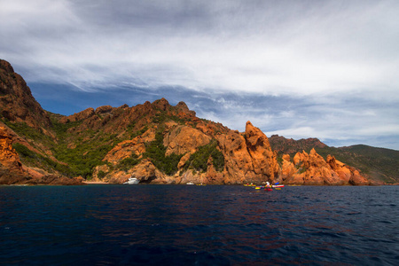 海景 自然 海岸 美丽的 海滩 风景 夏天 旅游业 欧洲