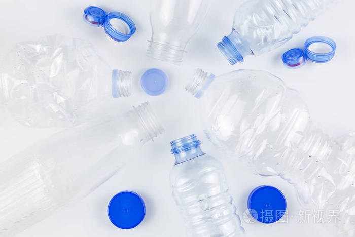 塑料瓶回收的背景概念 照片 正版商用图片 摄图新视界