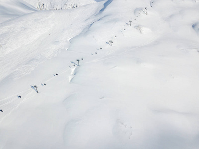 自然 电缆 滑雪 美丽的 全景图 天空 升降椅 斜坡 冬天