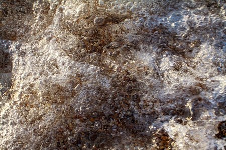 海滩上的鹅卵石色花岗岩