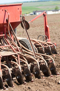  Tractors planting farm fields