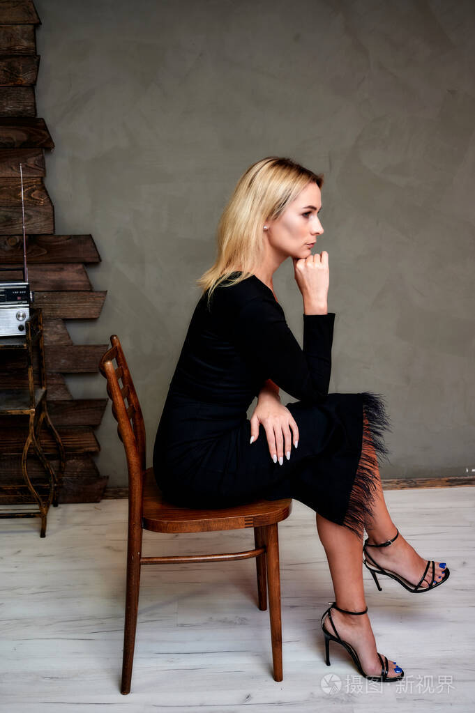 复古,魅力,浪漫的概念.侧视图