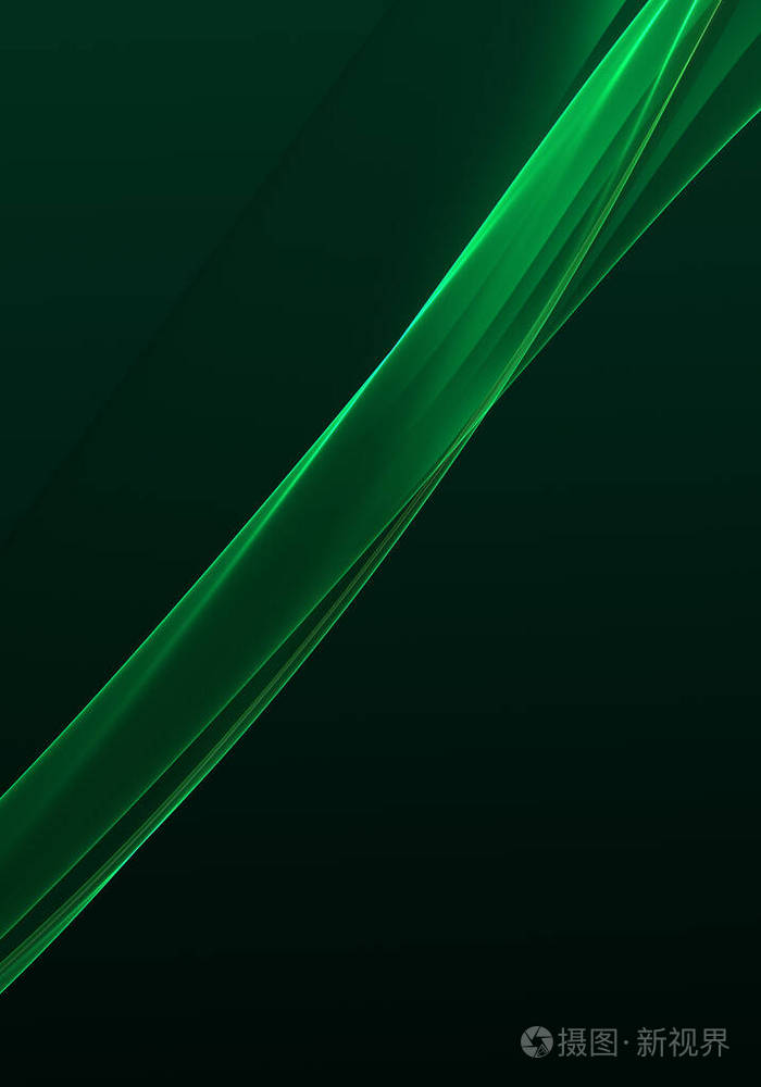 抽象背景波名片或墙纸的深绿色抽象背景