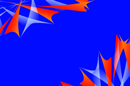 背景抽象图形渐变几何与复制空间,形状和曲线明亮的红蓝橙颜色,用于