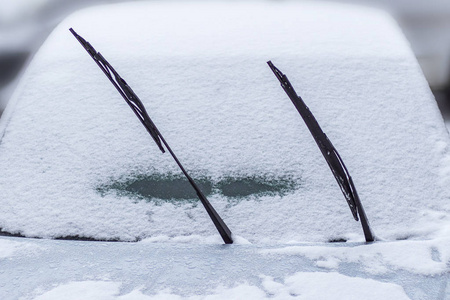 挡风玻璃 去除 照顾 除霜 雨刮器 停车 冬天 汽车 纹理