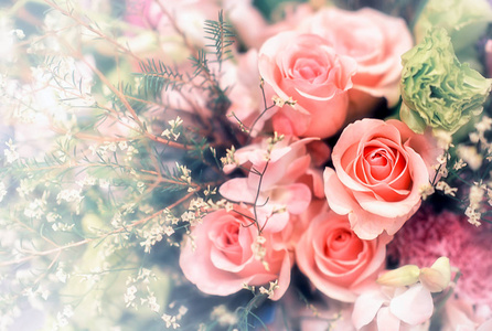 Closeup image of beautiful flowers wall background with amazing 