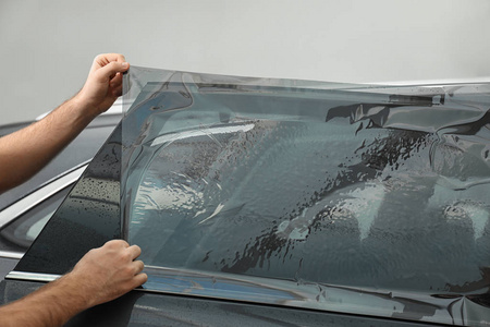 男人 新的 主人 汽车 过程 玻璃 淡色 成人 车间 修理