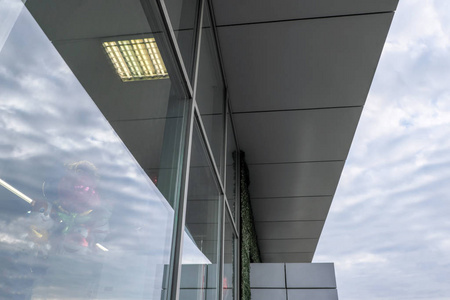 Modern supermarket window 