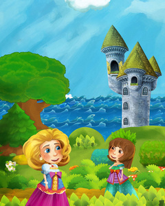 美丽的 城堡 卡通 小马 故事 女人 海盗 王子 女王 幻想