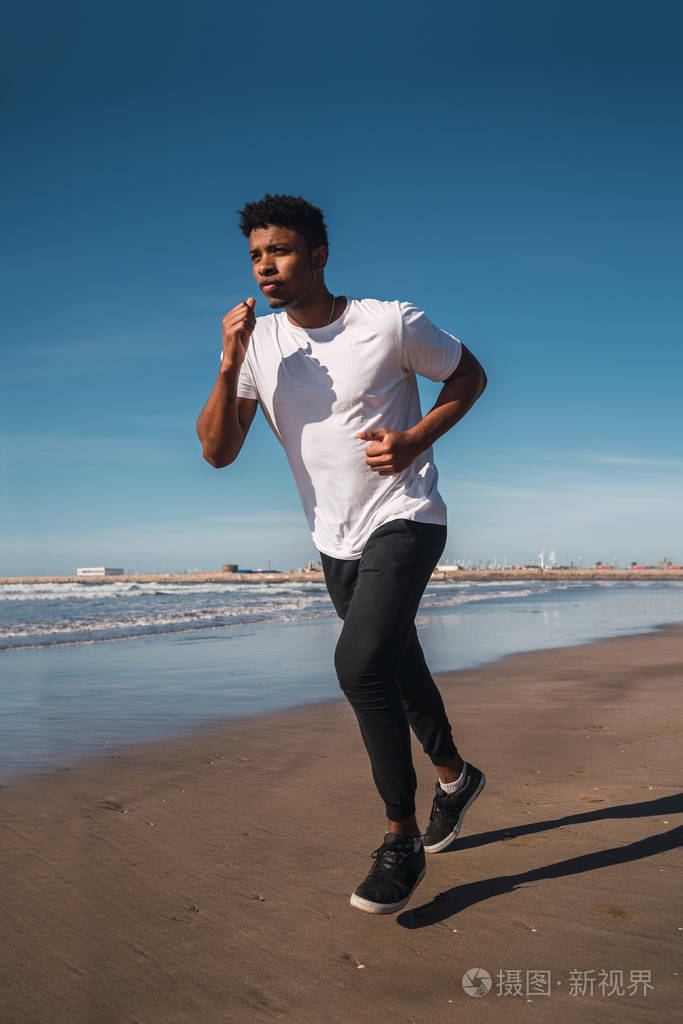 运动员跑步的肖像