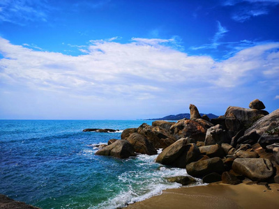 美丽的 夏天 假期 旅行 海岸线 自然 苏梅岛 风景 泰国