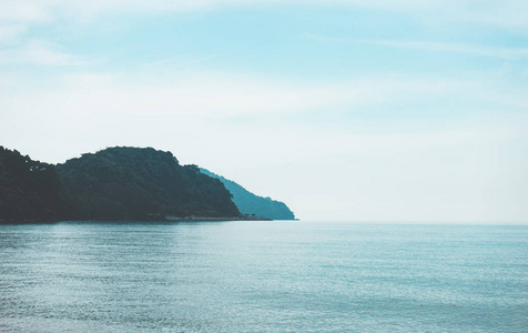 Sand Sea and Blue sky Landscpe 