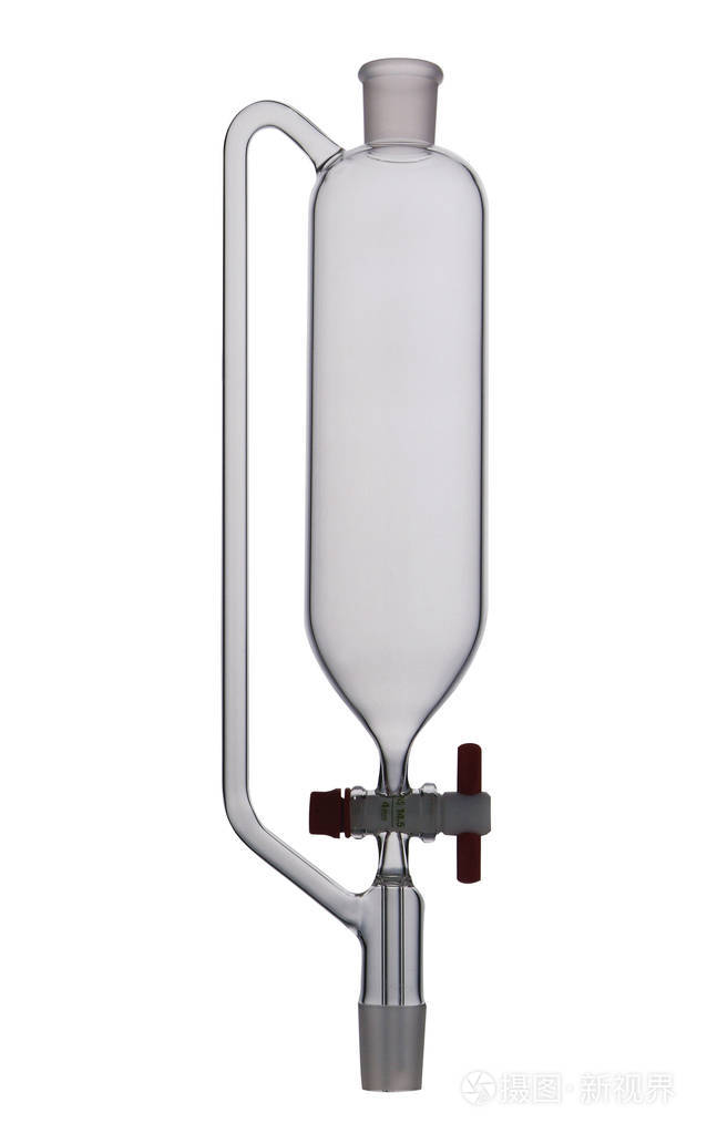 实验室或化学实验室的空分离漏斗