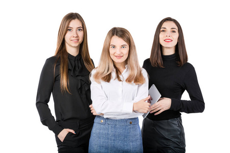 三人团队合作图片