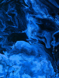 霓虹抽象手绘背景，蓝色质感